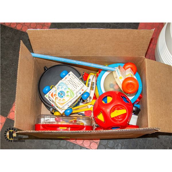 FISHER PRICE BOX OF TOYS