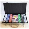 Image 1 : NEW 300 POKER 11.5 CLAY CHIPS NEW CARDS 5 DICE 3