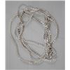 Image 1 : 2 NEW CHAINS SILVER PLATED BOTH TOGETHER