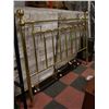 Image 1 : KING SIZE BRASS TONE HEADBOARD WITH METAL FRAME