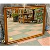 Image 1 : WOOD FRAMED WALL MIRROR- 32" X 41.5"