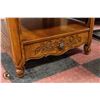 Image 2 : SOLID WOOD ORNATE SIDE TABLE 26" X 26" X 21"