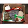 Image 1 : BOX OF HATS AND MISC HOUSE ITEMS