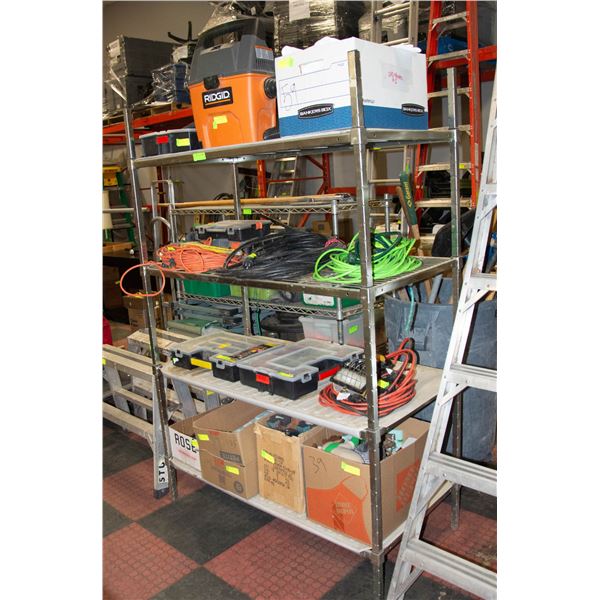 4 TIER STORAGE RACK H-71.75  W-24  L-48 