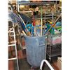 Image 1 : LARGE BRUTE GARBAGE CAN WITH DOLLY FILLED W/YARD