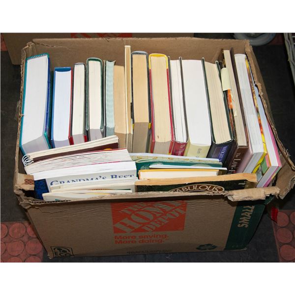 BOX OF HARD COVER BOOKS