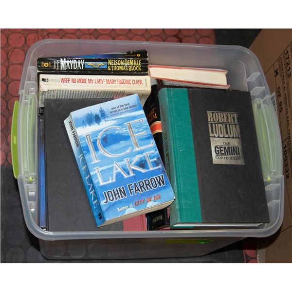 BOX OF HARD COVER BOOKS