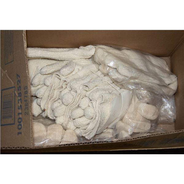 BOX OF CLOTH WORK GLOVES