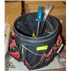 Image 1 : TOOL BUCKET WITH ASSORTED HAND TOOLS