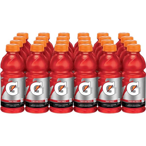 NEW CASE WITH 24 BOTTLES OF G2 FRUIT PUNCH