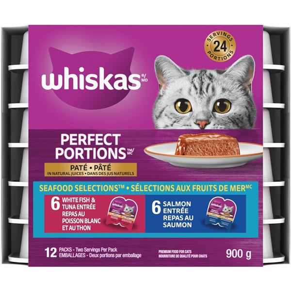 NEW WHISKAS PERFECT PORTIONS SEAFOOD SELECTIONS