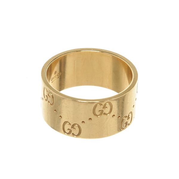 Gucci Gold Icon Wide Ring