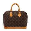 Image 1 : Louis Vuitton Brown Monogram Canvas Leather Alma Satchel Bag