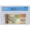 Image 1 : 2003 CCCS graded. Canadian 100 dollar bill, Jenkins/Dodge - Prefix BKA 8169181 - UNC 64