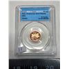 Image 3 : 2003 CCCS graded. Canadian selectively gold plated, 1 cent coin - PF 68