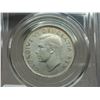 Image 5 : 1950 CCCS graded. Canadian silver, "No design in 0" 50 cent coin - VF 20