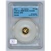 Image 1 : 2011 CCCS graded. Canada Goose, Canadian 1/25oz .999 pure gold, 50 cent coin - PF 69