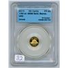 Image 1 : 2014 CCCS graded. Beaver, Canadian 1/25oz .999 pure gold, 50 cent coin - PF 69