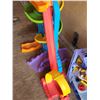 Image 3 : 2 Kid's playsets - Large fisher price car playset & Imaginex - Monsters Inc