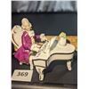 Image 1 : Alka Dresden Porcelain Musician playing piano.