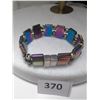 Image 3 : Colourful costume jewellery with magnetic bracelet