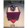 Image 1 : Deep purple stone and 925 silver ring. Size 6-1/4 to 6-1/2