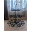 Image 2 : 3-tier cupcake stand and 1 dozen stemmed cocktail glasses