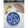 Image 1 : 12" oriental platter and fans