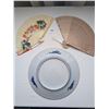 Image 2 : 12" oriental platter and fans