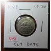 Image 1 : 1948 Nickel 5 Cents. Key Date. VF-20.