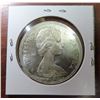 Image 2 : 1965 Type III Canadian Siler Dollar. Large Beads, Blunt 5. MS-63. Lustrous.