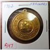 Image 1 : 1962 Shriners Convention medal. Brass. BU.