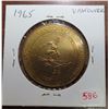 Image 1 : 1965 Vancouver First Annual Spring Carnaval medal. BU.