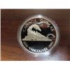 Image 1 : 1986 Centennial of Vancouver Silver Dollar. Train. Proof with Ultra Heavy Cameo. Housed in its origi