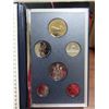 Image 1 : 1991 Specimen Set. 6-coin set. Includes Scarce 1991 25 Cents. Housed in its original Royal Canadian 