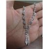 Image 2 : Silver toned fake diamond necklaces bracelet and 2 pairs of earrings