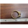 Image 2 : Gold tone diamond ring - size 8.5 or 9