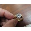 Image 3 : Gold tone diamond ring - size 8.5 or 9