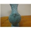Image 2 : antique blue milk glass ornate case with rams head