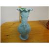 Image 3 : antique blue milk glass ornate case with rams head