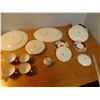 Image 2 : antique Royal Crown Myotts "The Bouquet" dinnerware set - highly collectible, 33 pcs, excellent cond