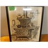 Image 1 : rare find, vintage Rose Mary Goodson 1983 "Vintage Oven Sketched in Hill City S.D." - 13"x11"