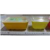 Image 2 : 4 Pyrex containers set with white lids