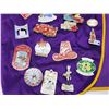 Image 9 : Lions Club members vest, with lions club collectors pins - c/w matching hat