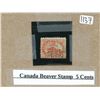 Image 1 : Canada beaver stamp five cents 5¢
