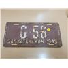 Image 1 : 1949 Sask license plate G-56