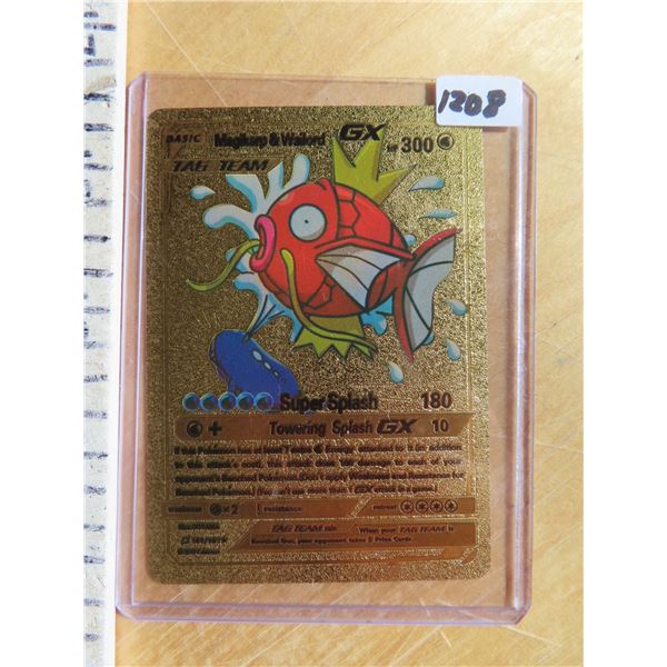 Magikarp & Wailord GX gold metal Pokmon card - Schmalz Auctions Magikarp & Wailord GX gold metal Pokmon card - Schmalz Auctions