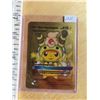 Image 1 : Pikachu Mega Ampharos gold metal Pokémon card