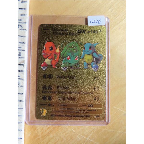 charmander bulbasaur and squirtle gold pokemon card Pokemon | Games | Gold Foil Charmander Bulbasaur And Squirtle