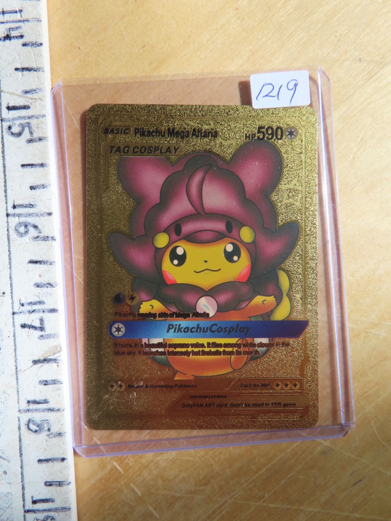 Pikachu Mega Altaria gold metal Pokmon card - Schmalz Auctions Pikachu Mega Altaria gold metal Pokmon card - Schmalz Auctions